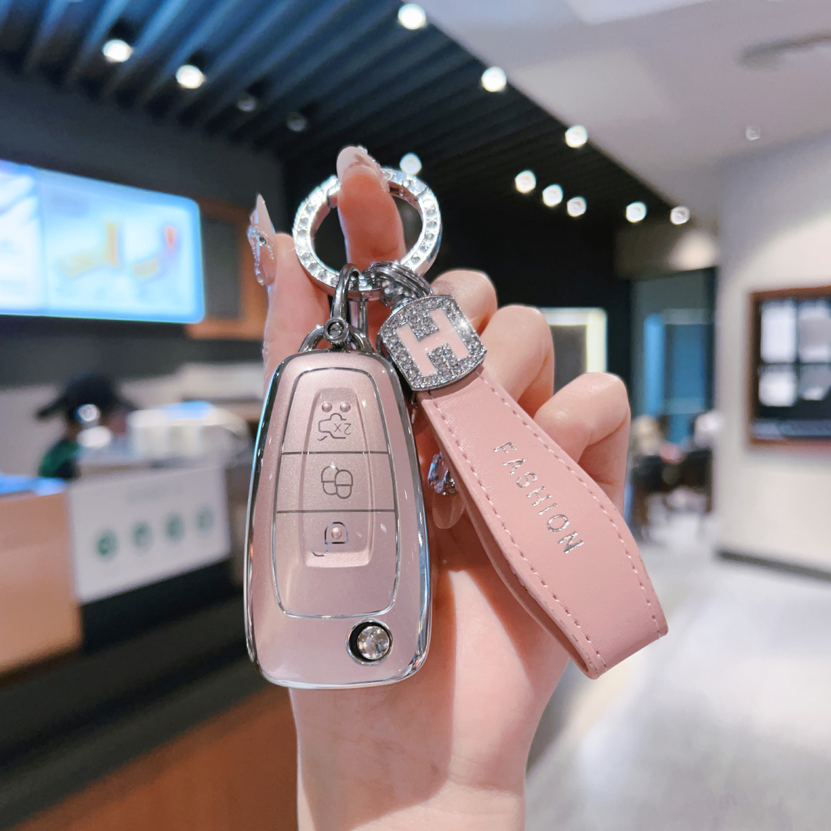 【福睿斯】专用高档锌合金钥匙套