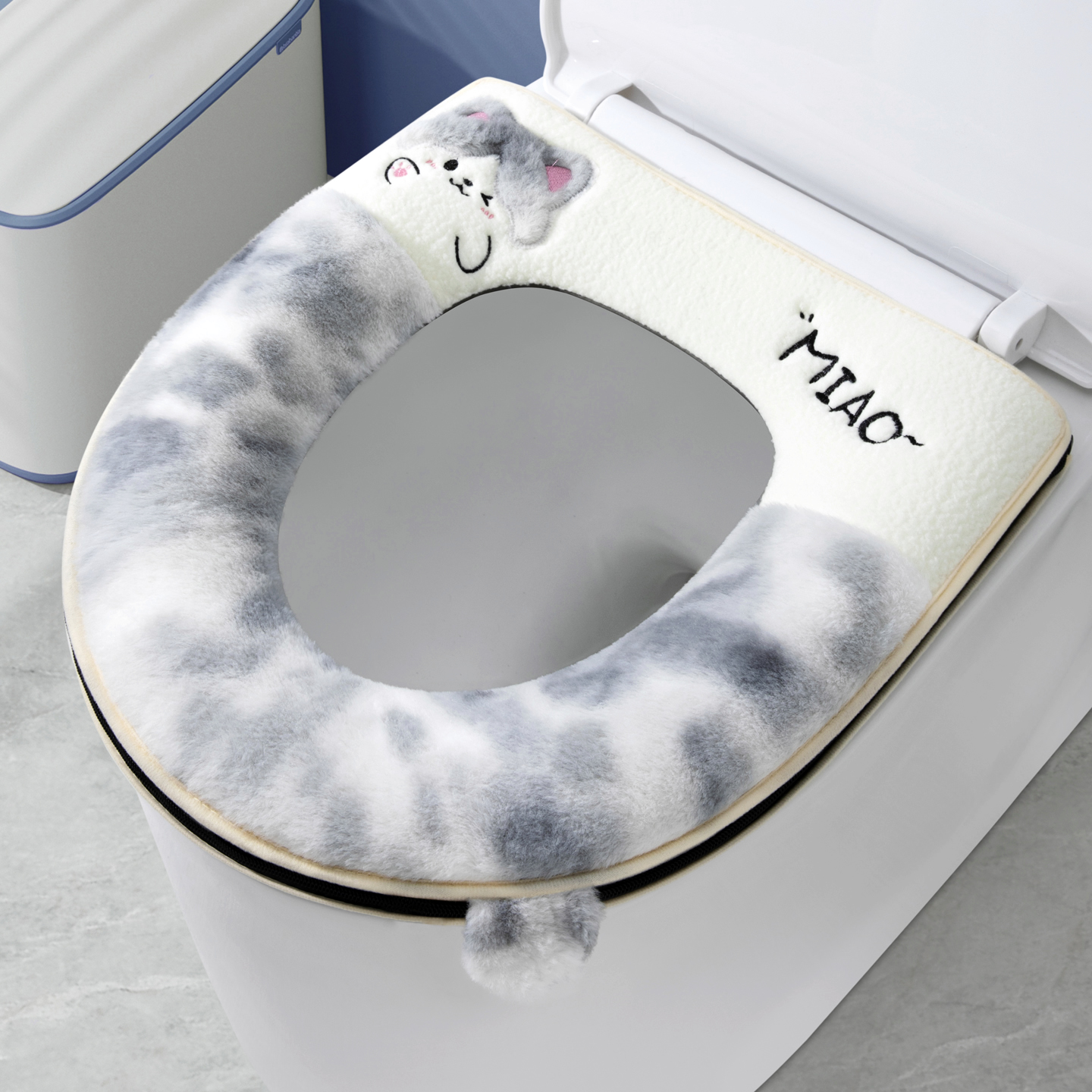 马桶坐垫家用通用防水拉链座便套