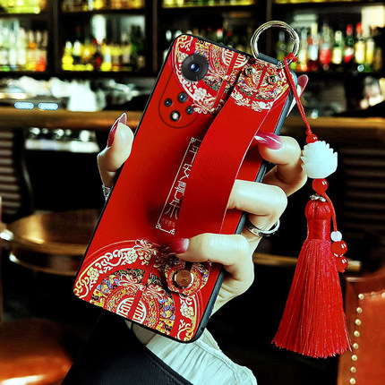 适用于华为nova13手机壳腕带支架nova8se防摔镜头nova10Pro潮牌网红nova7se磨砂软壳5G活力版挂绳女款