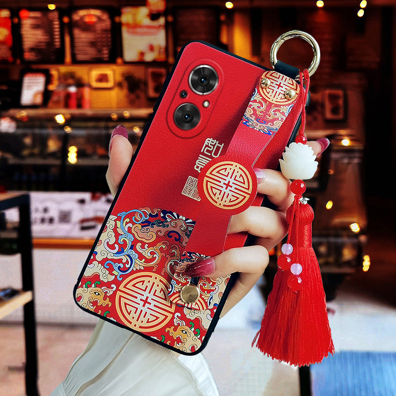荣耀50手机壳腕带中国风斜挎挂绳