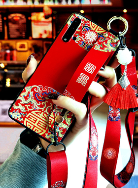 适用三星a56富贵中国风a55手机壳a54新品硅胶薄款磨砂斜跨三星a53/a23/a16/m34/m33/m23/三星f23/f52/a06/a05