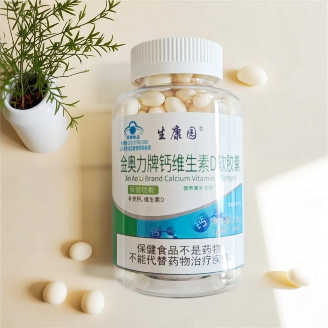 生康园钙维生素D软胶囊200粒