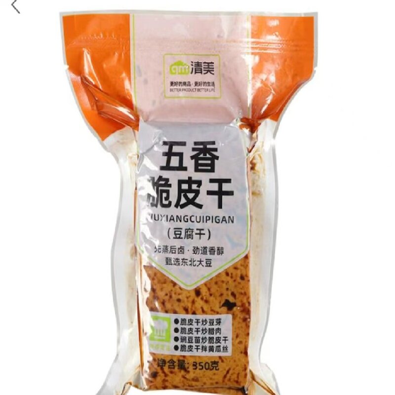 上海清美五香脆皮干350克炒菜