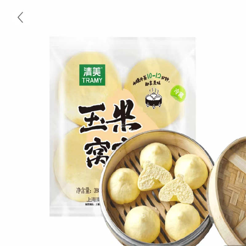 上海清美玉米窝窝头380克早晚餐速食包子面点满88包邮发江浙沪皖