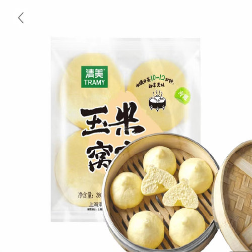 上海清美玉米窝窝头380克早餐