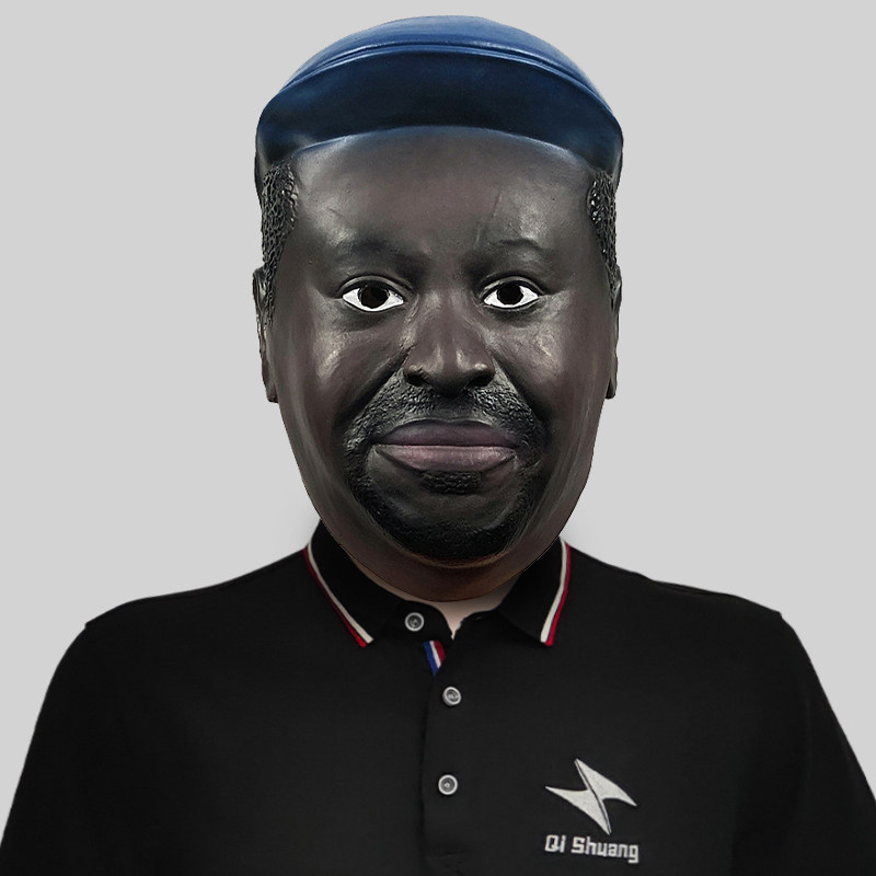 搞笑黑人乳胶头套面具化妆舞会恐怖恶搞头饰万圣节日派对表演道具