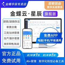 金蝶云星辰旗舰版财务进销存税务生产零售一体化管理erp软件