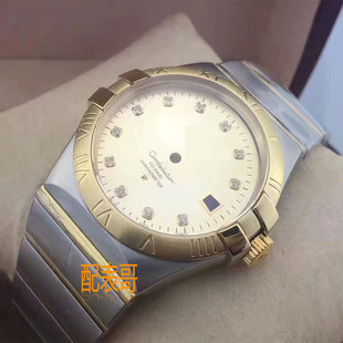 代用男士双鹰系列罗马文外圈镶钻款式适合装瑞士2824机芯非正品