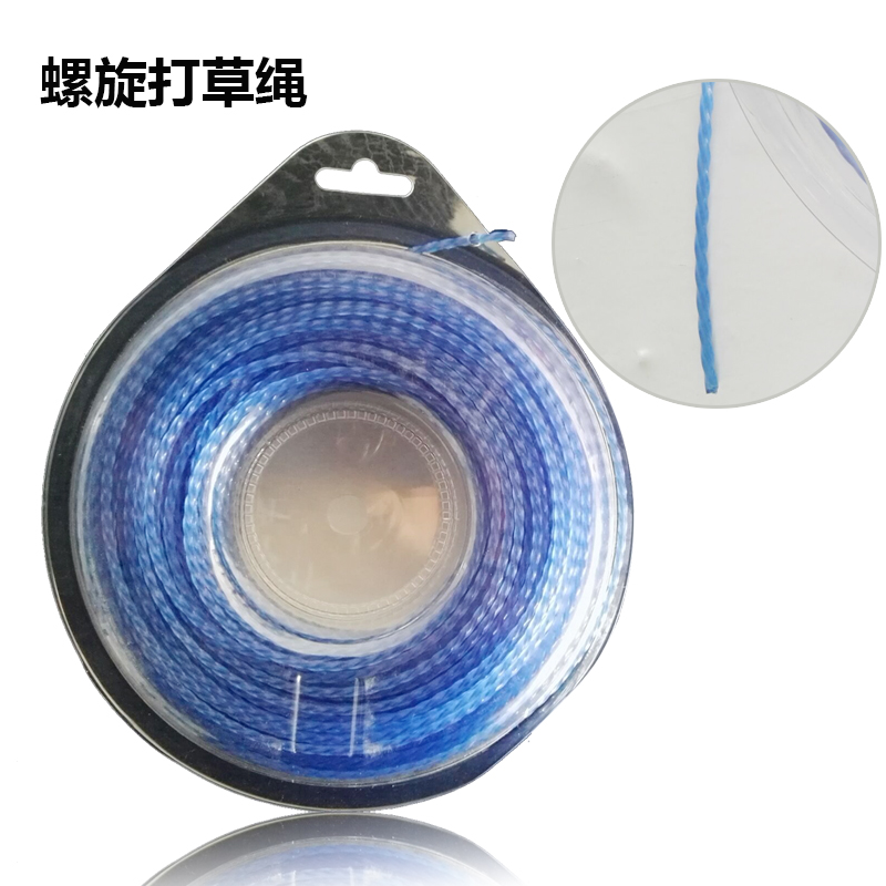 四角螺旋打草绳割草2.4mm方形 椭圆螺旋背负式Q割灌机打草机二冲