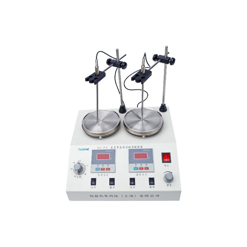 电动小型实验室多联搅拌p机HJ-2/HJ-4系列数显恒温加热磁力搅拌器