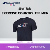 Country T恤Exercise Tee 网球上衣男趣味短袖 Babolat百保力官方