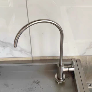 304不锈钢可旋转专用四分单冷净水器厨房鹅颈纯净水黑色净水机