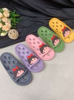 巧贝淘女孩拖鞋浴室防滑漏水拖鞋