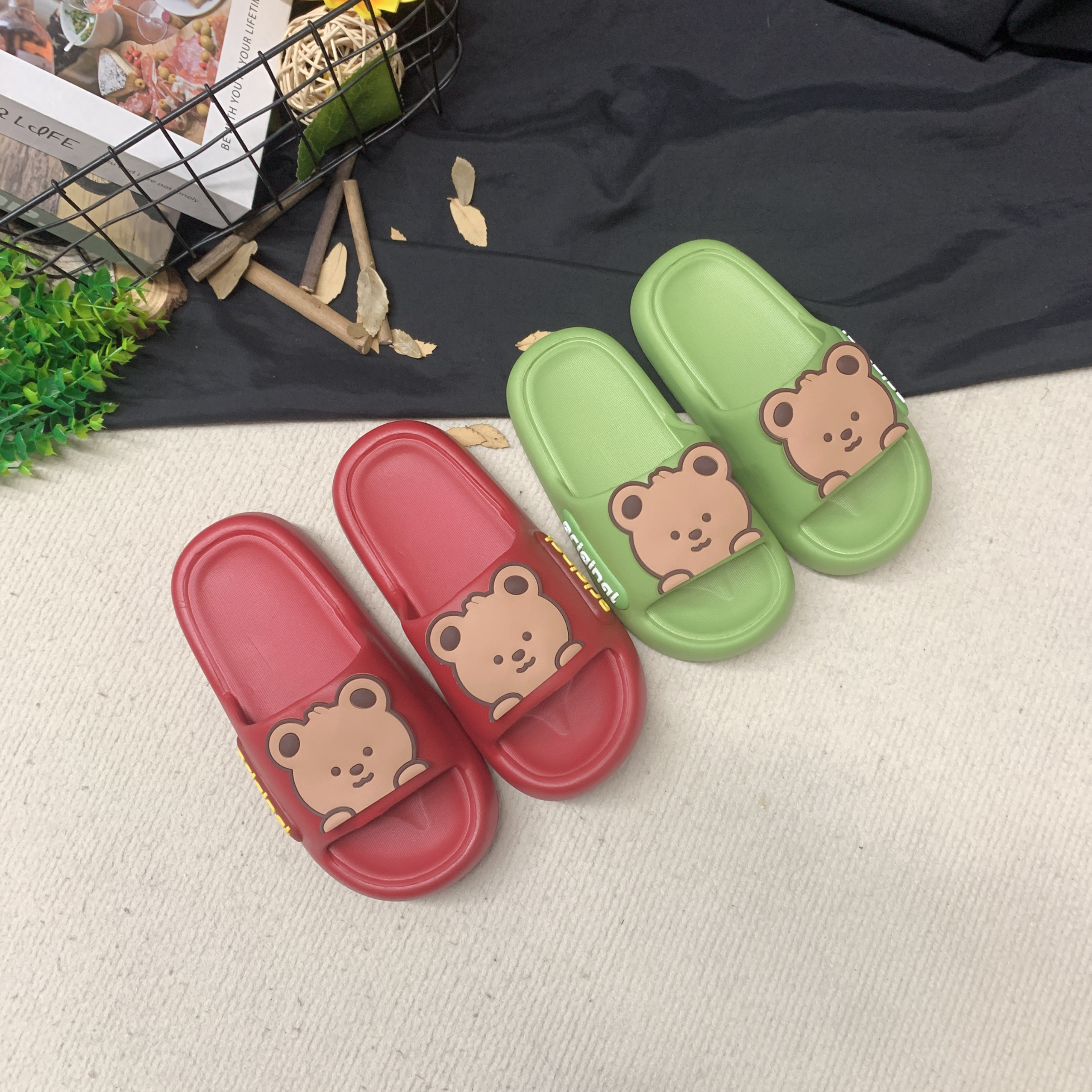 巧贝淘凉拖鞋男女童夏季厚底防滑