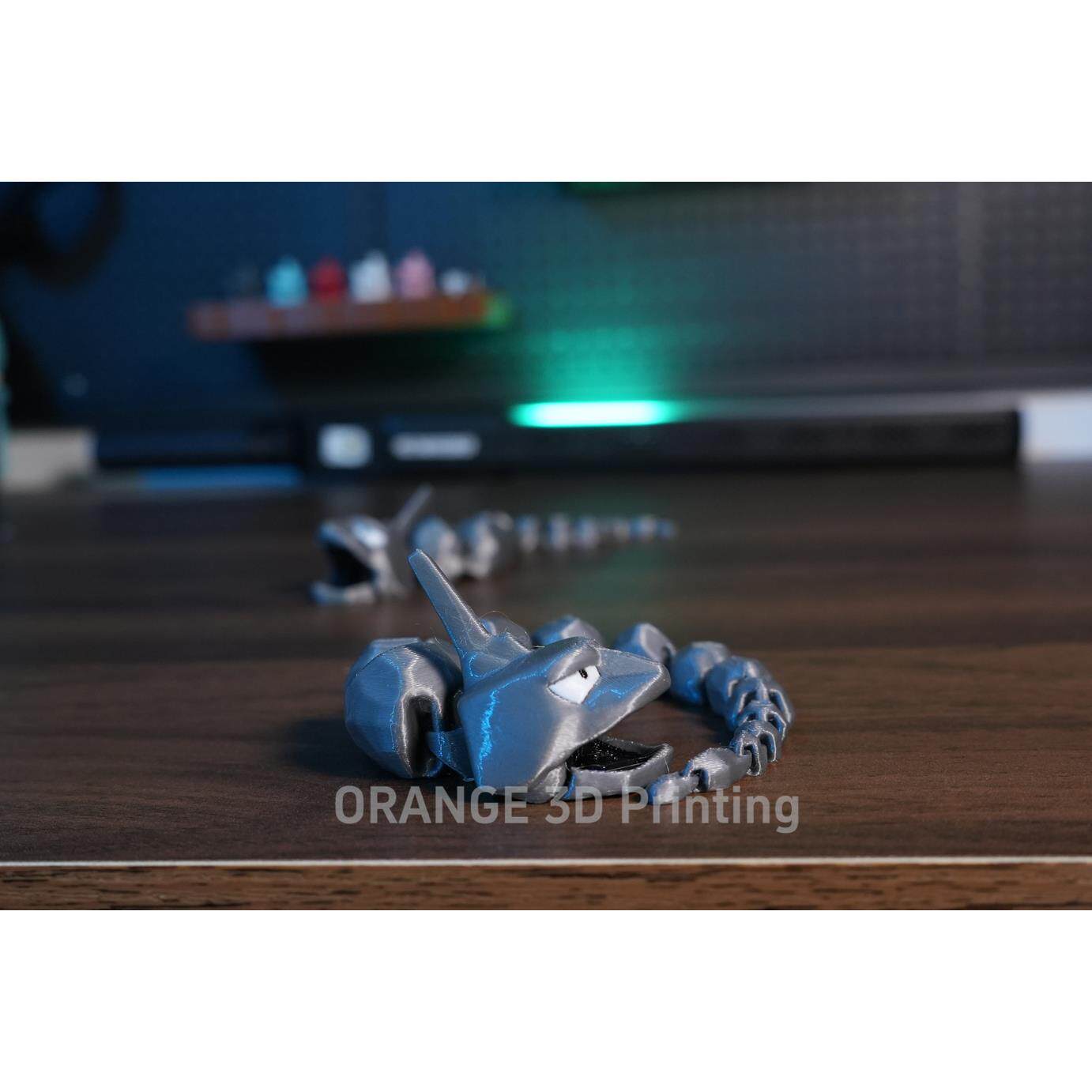 大岩蛇宝可梦一体关节可活动潮玩手办儿童礼物车载摆件创意3D打印