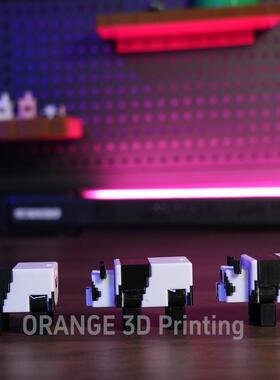 MC我的世界熊猫像素风游戏周边手办模型摆件礼物3D打印可动人偶