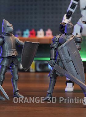 3D打印Dummy中世纪重甲骑士星球大战人偶多关节可动手办拼装玩具