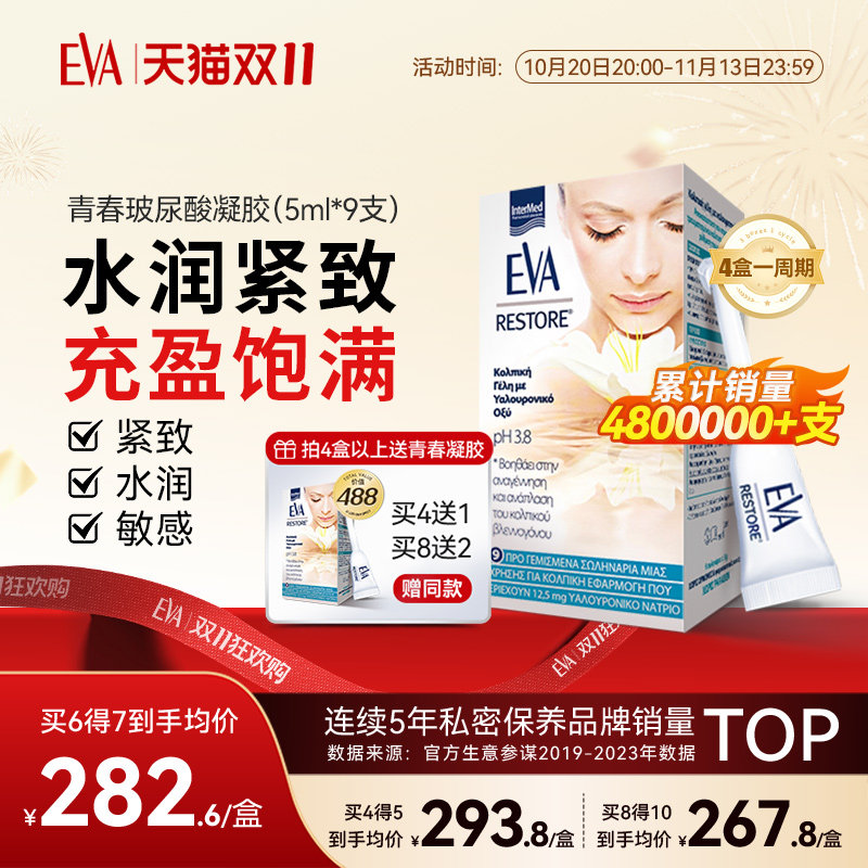 希腊进口EVA青春玻尿酸凝胶女性私密护理保养水润修复滋润27年8月