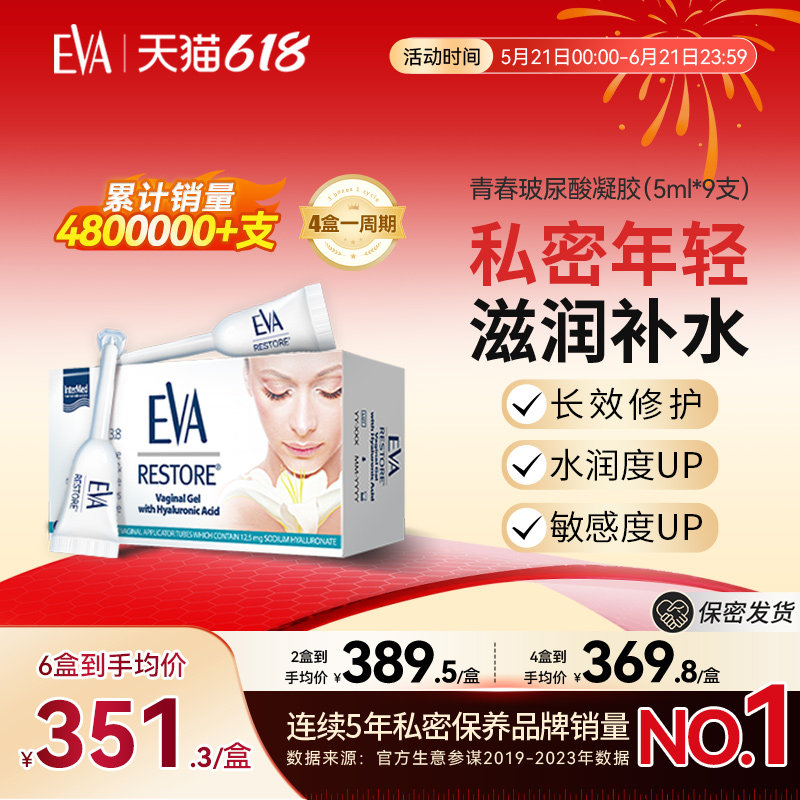 希腊EVA青春玻尿酸凝胶女性私密保养滋润补水修复水润护理进口