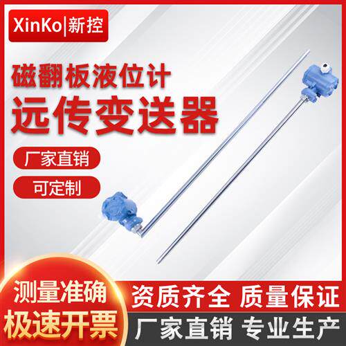 磁翻板远传变送器磁性浮球液位计捆绑式4-20mA干簧管感测器RS485
