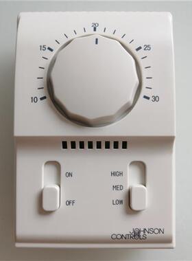 江森温控器 T2000EAC-0C0 单冷机械式控制器中央空调三速面板开关