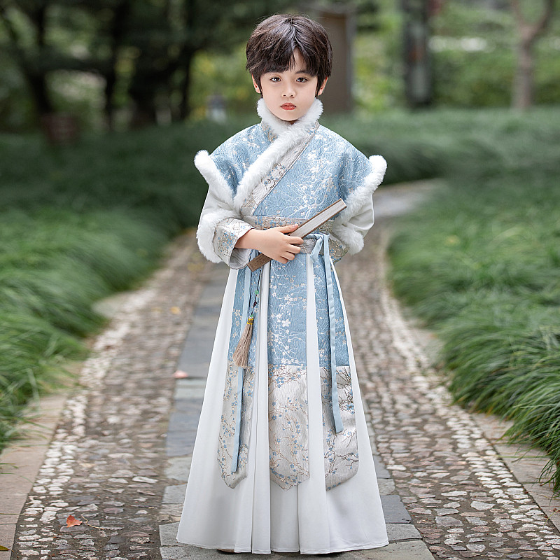 男童汉服飞鱼服2024新款儿童秋