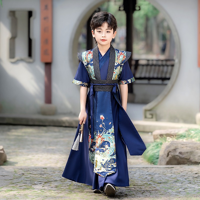 公子古风帅气男孩唐装儿童汉服男