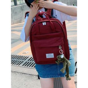 大容量书包女韩版高中森系可爱简约日系双肩包女学生校园原宿