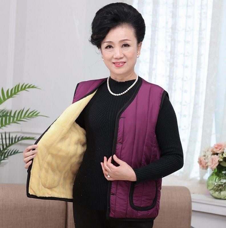 保暖背心女薄绒妇女中老年人外穿贴身秋季厚背心洋气女孩女款女士|ruв категории Женская одежда, жилет - от Buy2taobao.com для оказания профессиональной услуги покупки агента Taobao
