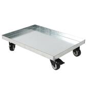 花盆托盘带轮方形重型移动不漏水密封底座大号六边形圆形带轮支架