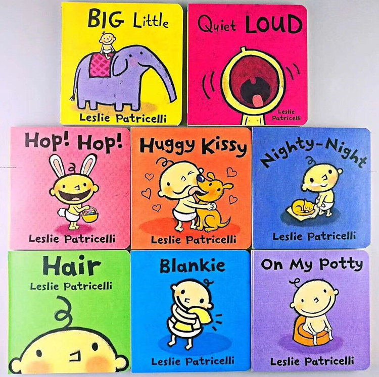 英文绘本幼儿启蒙纸板书 leslie patricelli一根毛系列小脏孩16册