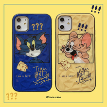 卡通漫画猫和老鼠带挂绳苹果手机壳1