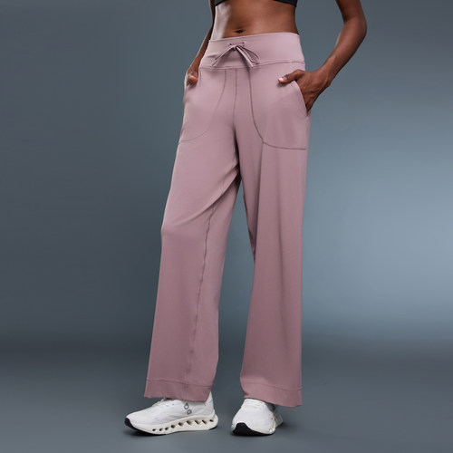 2022双6零感束腰抽绳阔腿裤