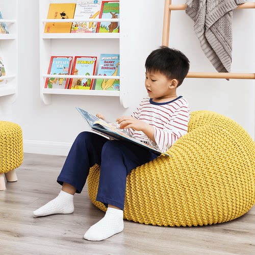 全棉手工编织可变形软揉懒人沙发