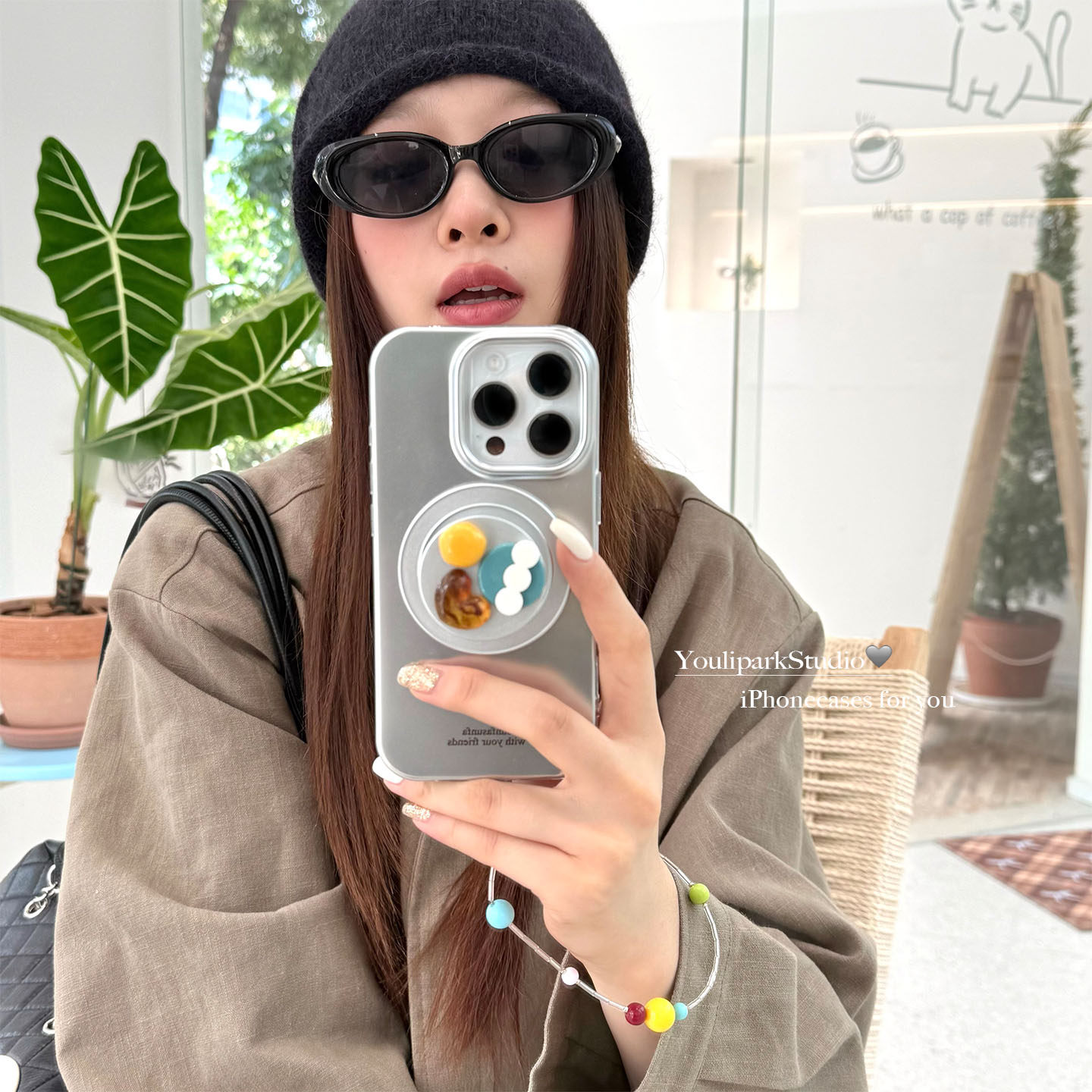 由里公园ins高级感电镀银立体宝石磁吸支架16适用17pro苹果17ProMax手机壳iPhone16全包14新款16Promax保护套,3C数码配件,手机保护套/壳,淘宝优惠券,粉丝福利购,淘宝优惠卷