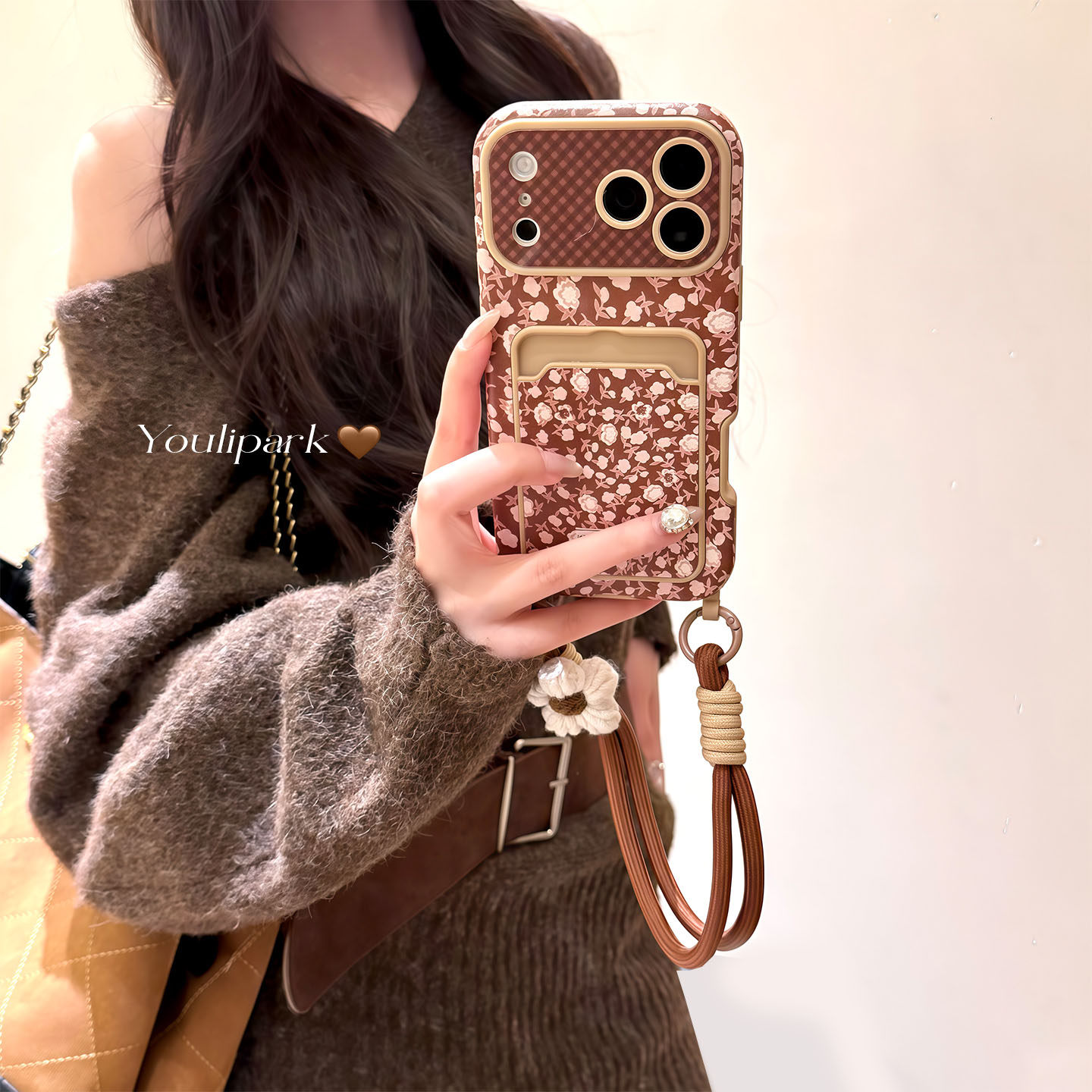 由里公园ins韩系秋冬复古美拉德小碎花挂绳适用17pro苹果17ProMax手机壳iPhone16全包14新款16Promax保护套女,3C数码配件,手机保护套/壳,淘宝优惠券,粉丝福利购,淘宝优惠卷