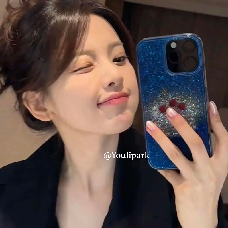 杨超越同款闪粉蛋糕苹果手机壳女