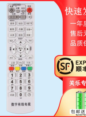 适用于 湖南有线电视遥控器数字广电机顶盒 长沙株洲郴州衡阳娄底怀化常德通用 关乐原装款