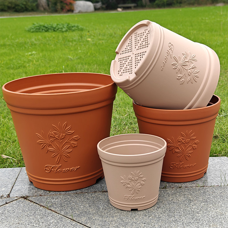 浮雕花盆加厚圆形耐用新款仿陶瓷绿植花卉盆栽室内桌面简约树脂盆,鲜花速递/花卉仿真/绿植园艺,花盆,淘宝优惠券,粉丝福利购,淘宝优惠卷