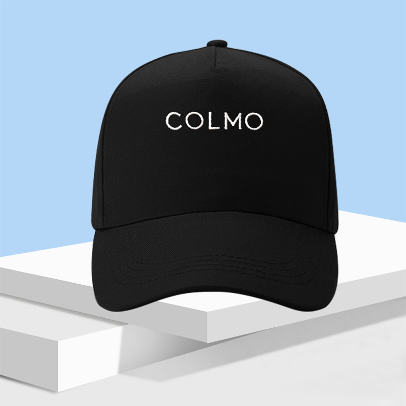 科慕colmo帽子官方黑色刺绣logo遮阳棒球帽鸭舌帽透气帆布可定制