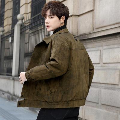 男士短款羽绒服潮牌宽松痞帅小个子男生冬季保暖防寒保暖翻领外套