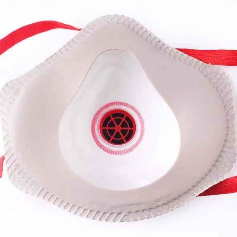 新款头戴式呼吸阀防尘kn95