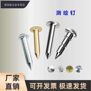 新款不锈钢镀锌测量测钉测绘钉水泥钢钉沉降观测十字道钉子