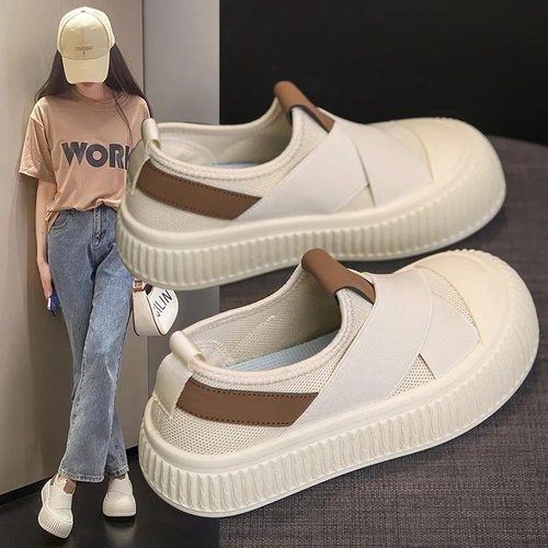 小白鞋女2025新款春秋季透气鞋子