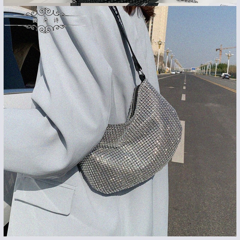 2020新款潮女包大王亮钻包blingbling网红单肩斜挎手提流行腋下包