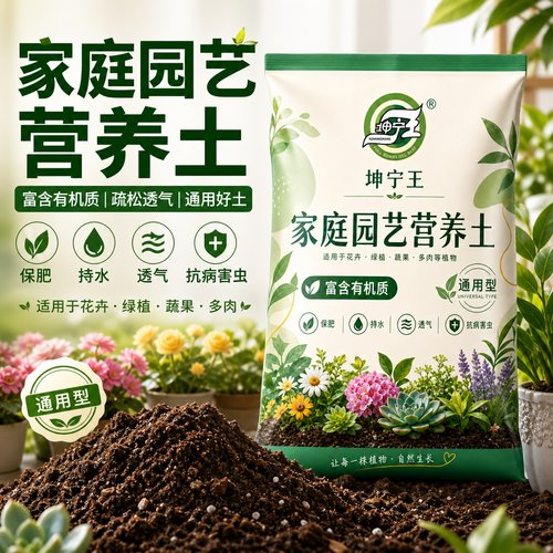 通用有机营养土持水透气抗病虫