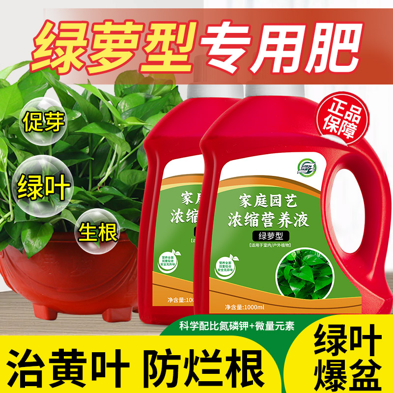 绿萝专用肥料营养液叶面肥花肥家用盆栽绿萝治黄叶烂根专用水溶肥