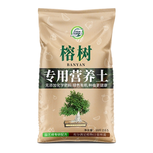 榕树专用土营养土榕树肥料通用种植老桩榕树盆景疏松透气有机土壤