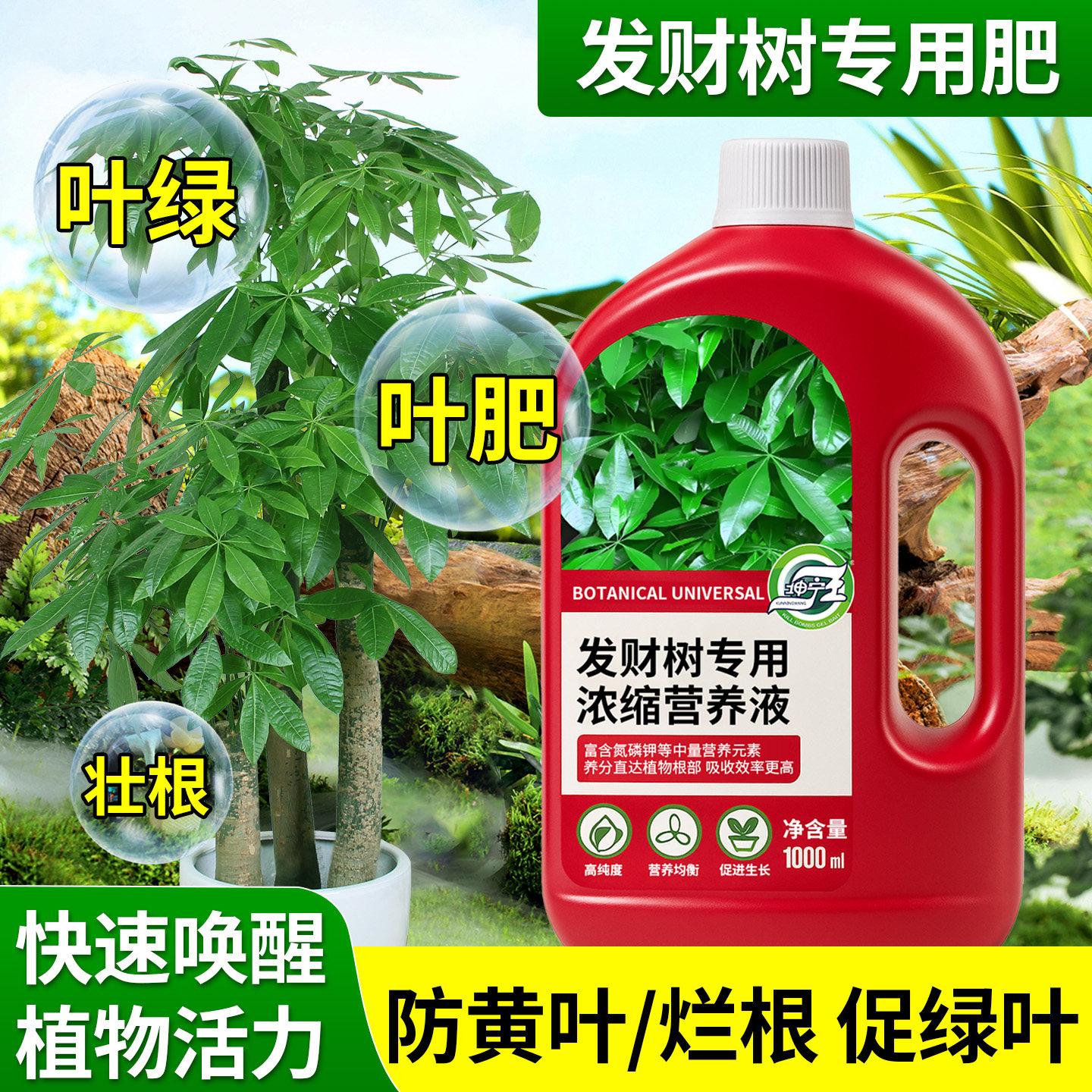 发财树专用营养液预防黄叶掉叶治烂根盆室内栽绿植家用叶面肥灌根,鲜花速递/花卉仿真/绿植园艺,家庭园艺肥料,淘宝优惠券,粉丝福利购,淘宝优惠卷