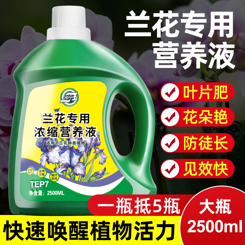 坤宁王兰花专用肥兰灵王营养液兰科君子兰墨兰蝴蝶兰促开花有机肥
